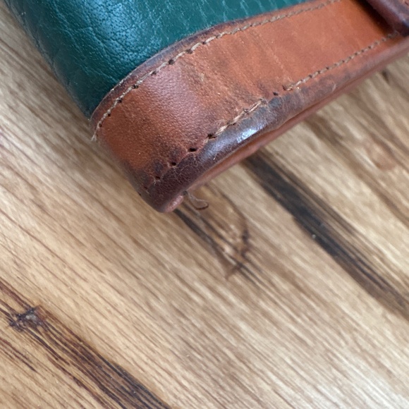 Dooney & Bourke Wallet Organizer Checkbook Holder Trifold Green AWL Vintage Y2K - Picture 15 of 16